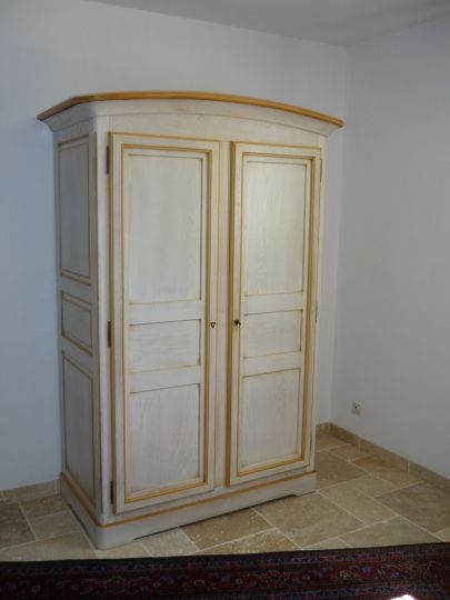 Armoire - chêne et rechampis - meuble sur mesure