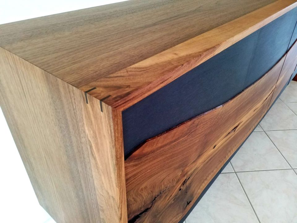 KAMELEON - Enfilade - noyer Live Edge (2)