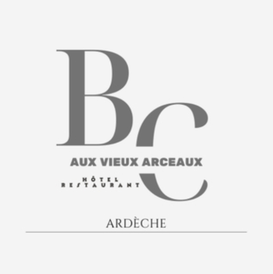 Les vieux arceaux - restaurant - hotel 3 étoiles - aubenas - vals les bains en ardèche logo