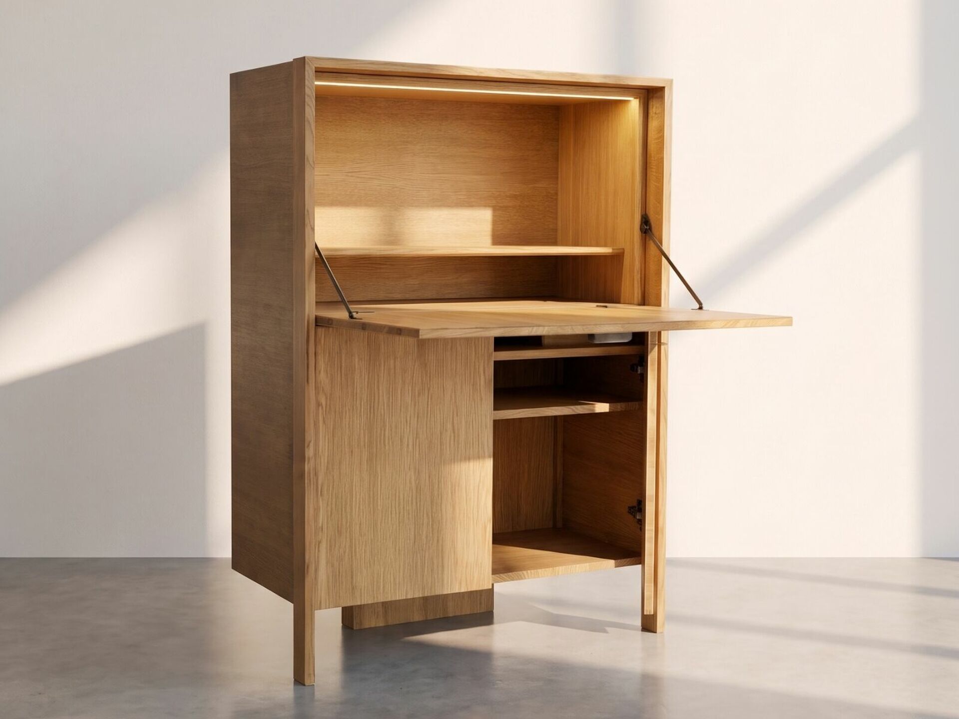 secretaire kameleon - atelier vallon artisan ébéniste ardèche - 03