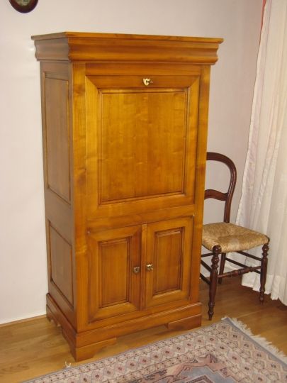 Secretaire Louis Philippe en merisier massif - Valence en Drome