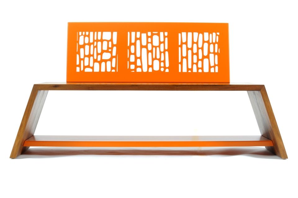 Table basse banc MEZENC - Atelier Vallon artisan ébéniste Ardèche 02