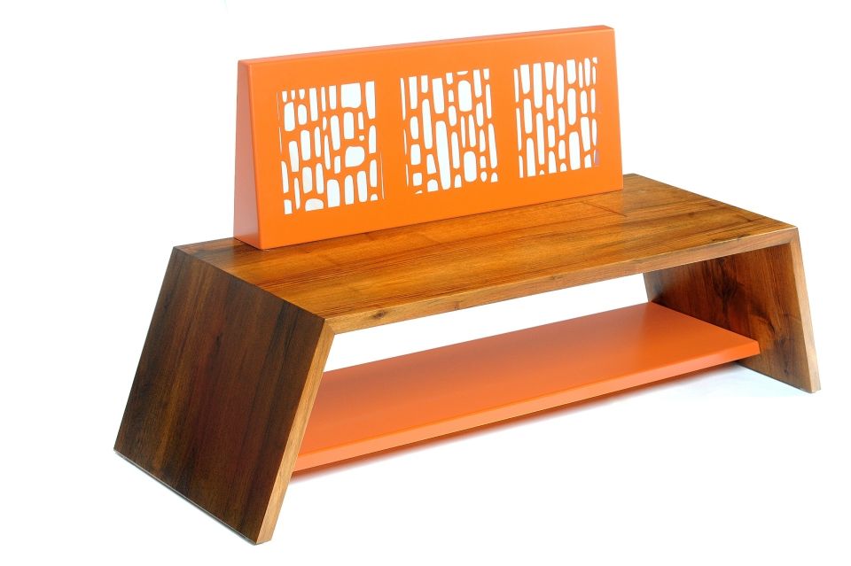 Table basse banc MEZENC - Atelier Vallon artisan ébéniste Ardèche 04