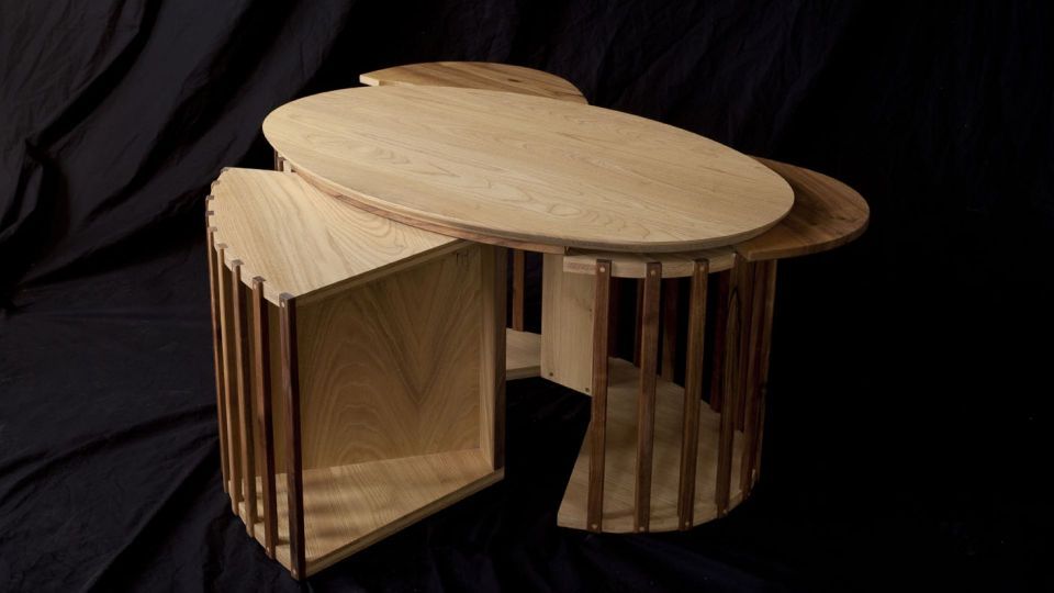 Table basse - Joseph Vallon ébéniste à Aubenas